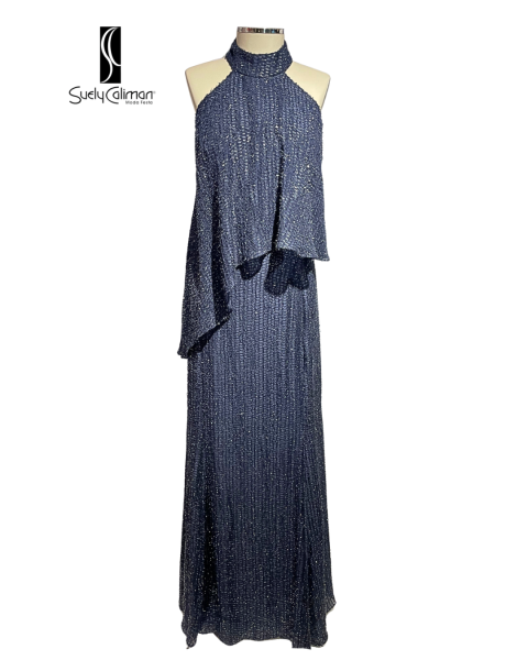 VESTIDO SEDA FRENTE ÚNICA