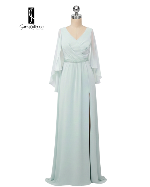 VESTIDO CINTURA GREGA BORDADA